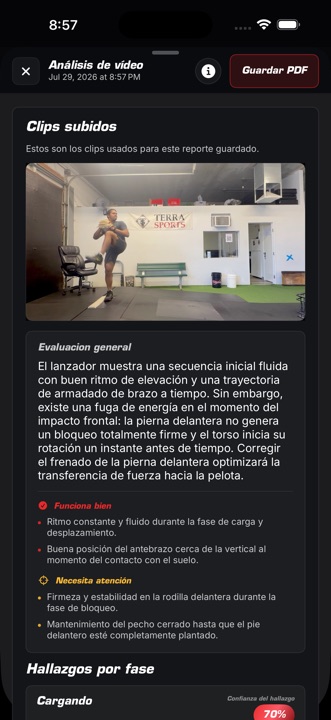 Biblioteca de agarres de Pitch AI con un video de knuckle-curve.